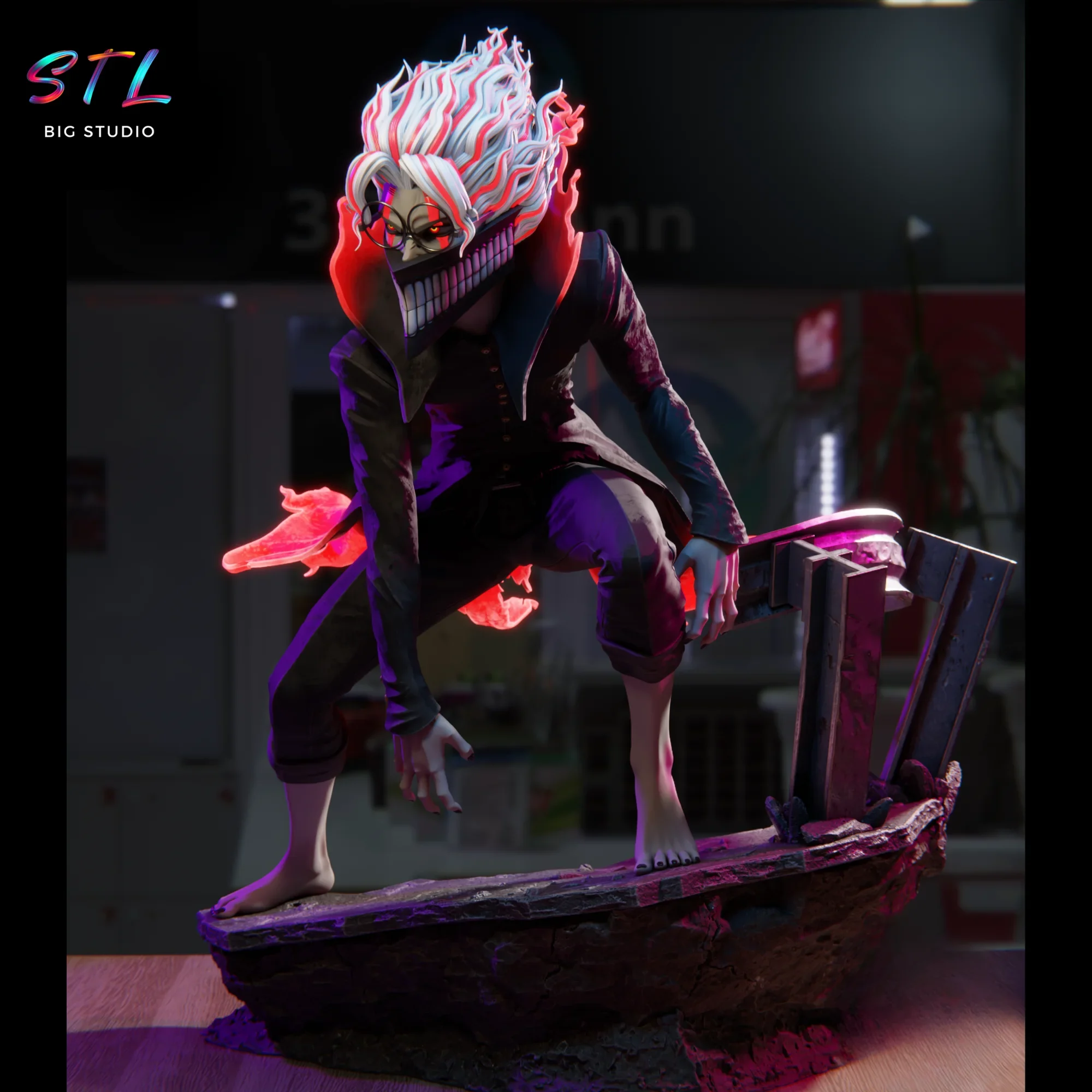 figura okarun stl impresion 3d dan da dan diorama figura okarun stl impresion 3d dan da dan diorama