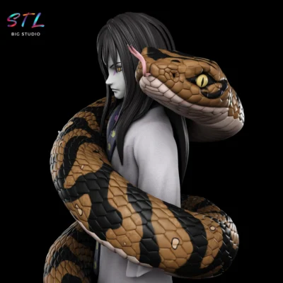 figura orochimaru stl impreison 3d naruto shippuden