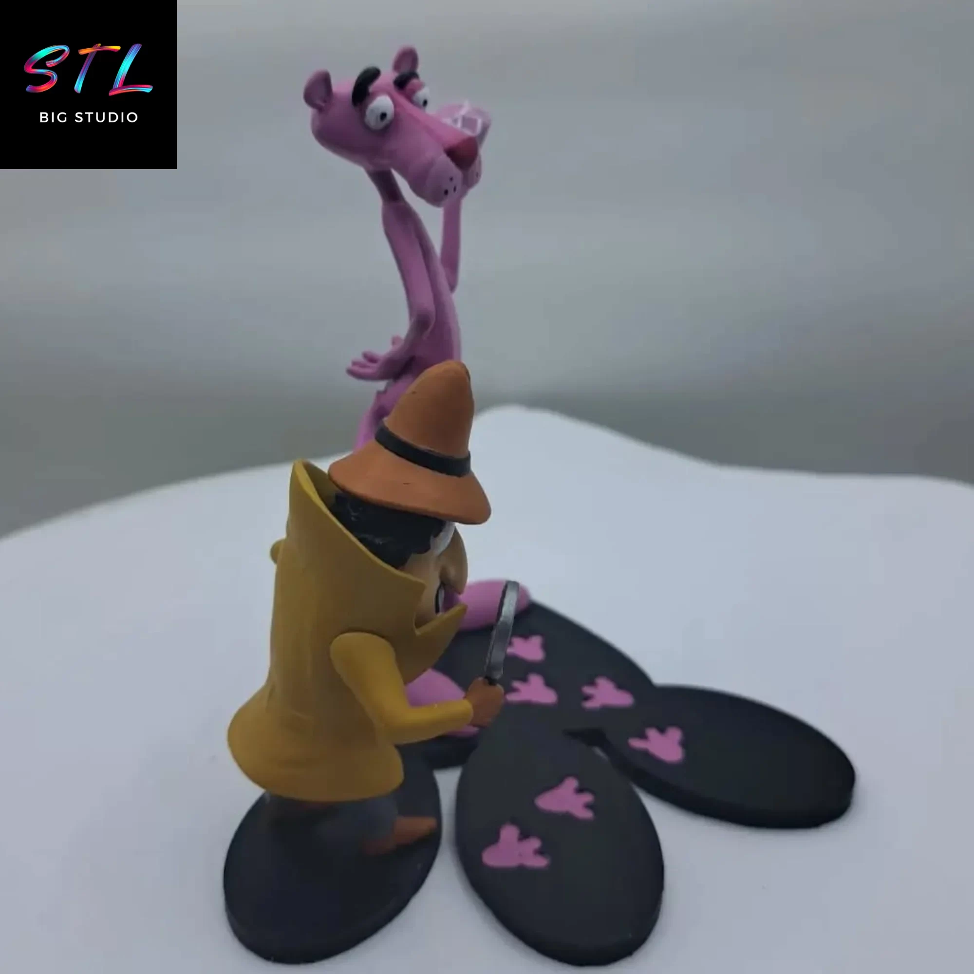 figura pantera rosa stl imprimir 3d cartoon figura pantera rosa stl imprimir 3d cartoon