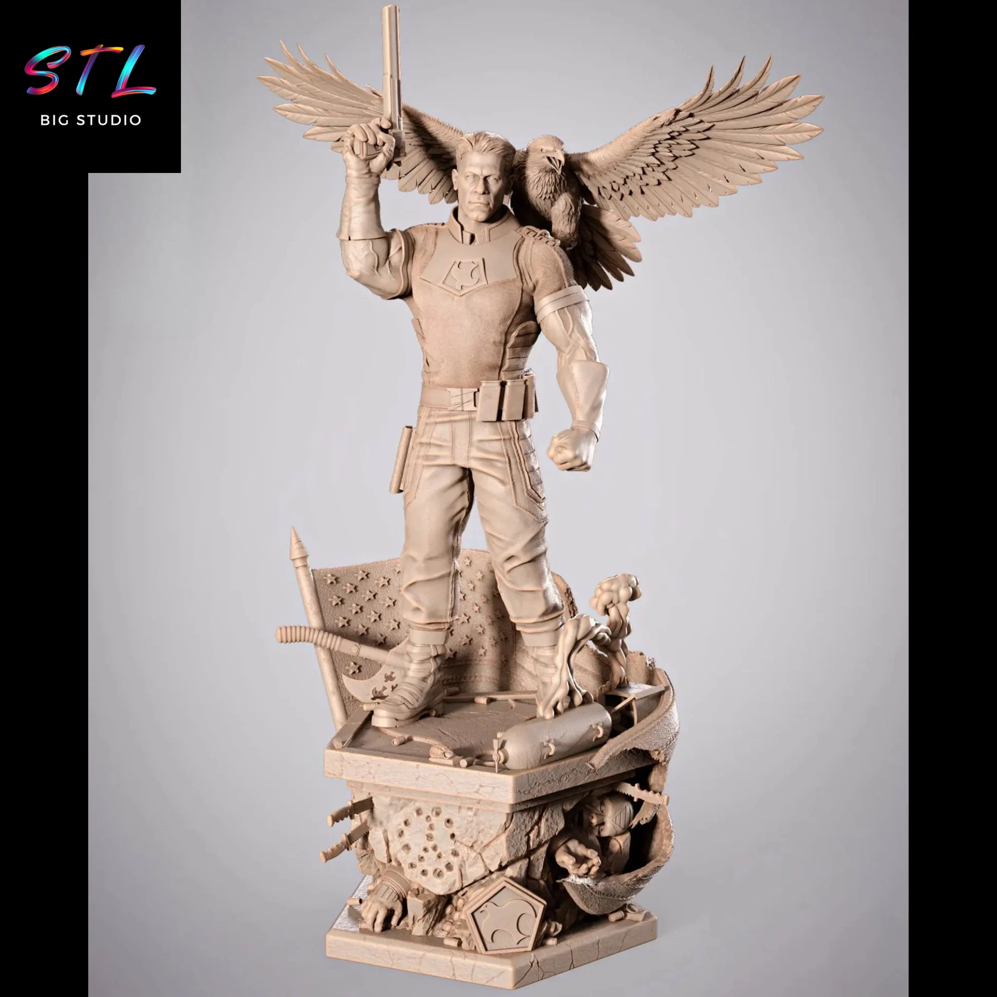 figura peacemaker stl dc impresion 3d figura peacemaker stl dc impresion 3d