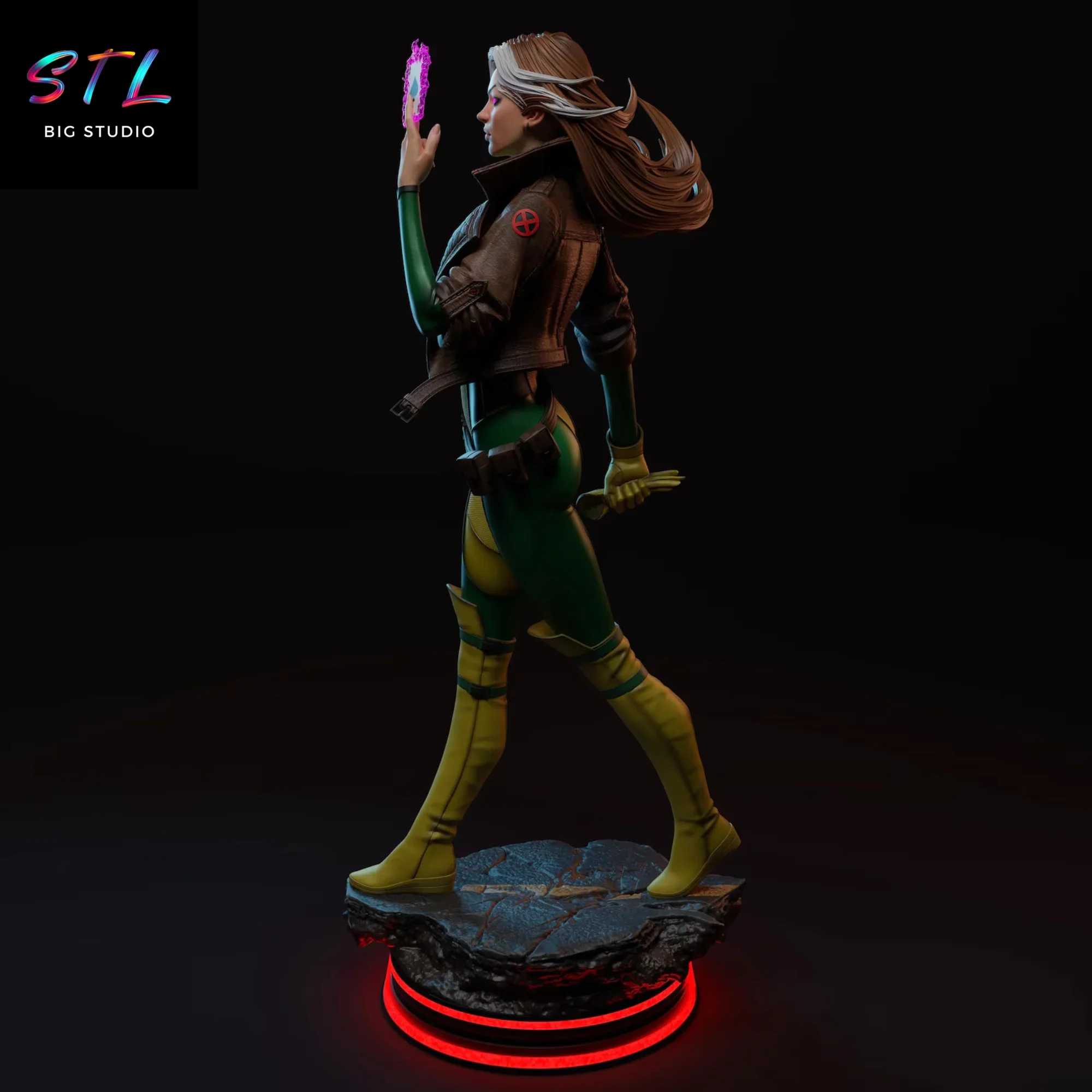 figura picara stl rogue x-men impresion 3d figura picara stl rogue x-men impresion 3d