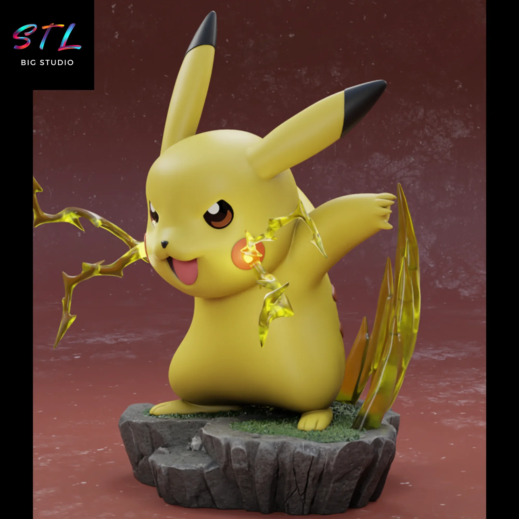figura pikachu stl pokemon impresion 3d figura pikachu stl pokemon impresion 3d