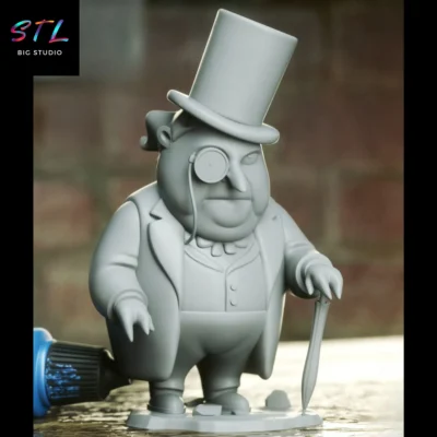 figura pinguino stl chibi kawaii impresion 3d