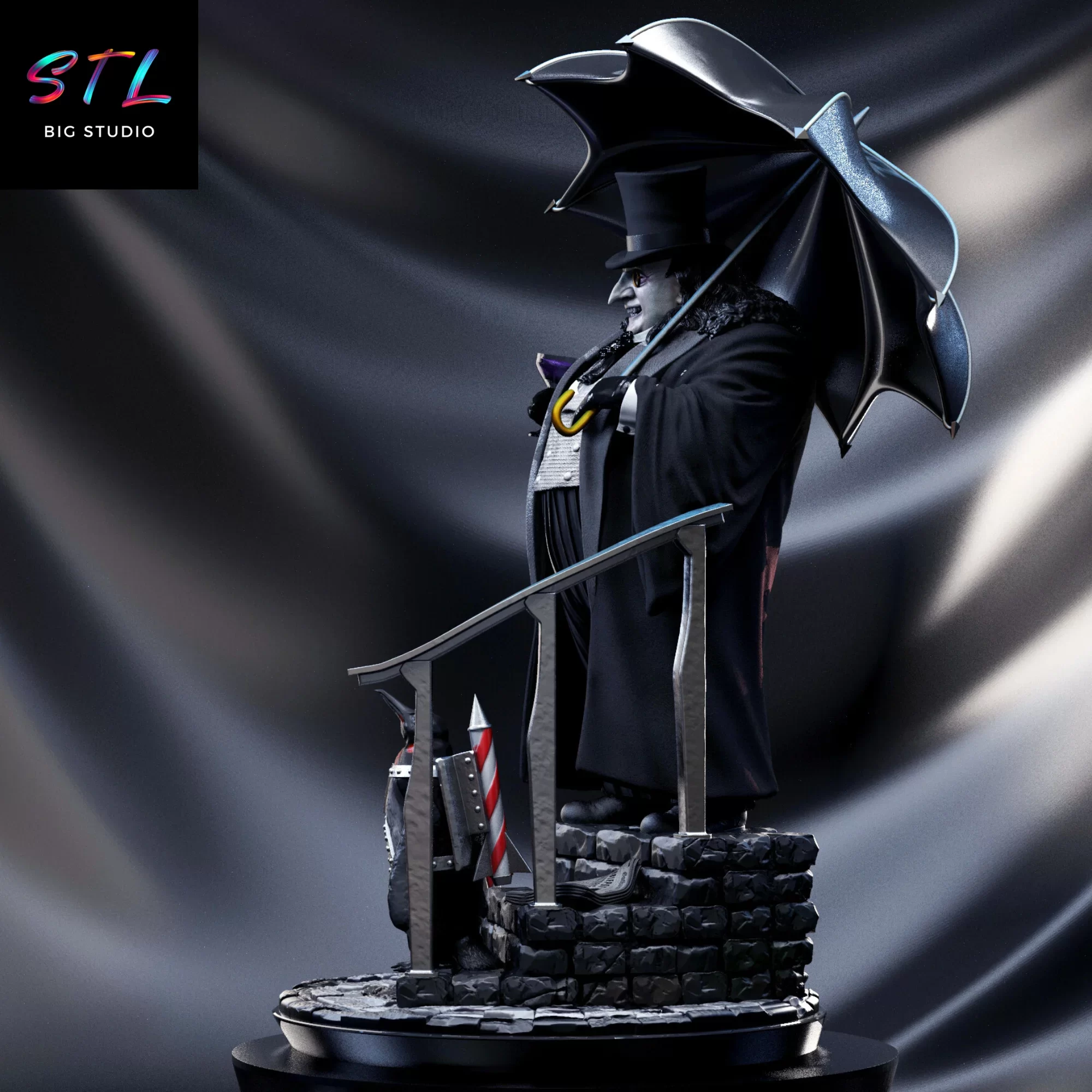 figura pinguino stl batman impresion 3d figura pinguino stl batman impresion 3d