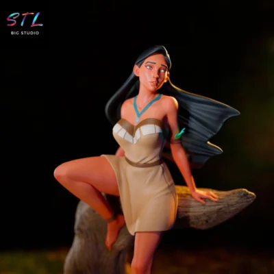 figura pocahontas stl impresion 3d disney