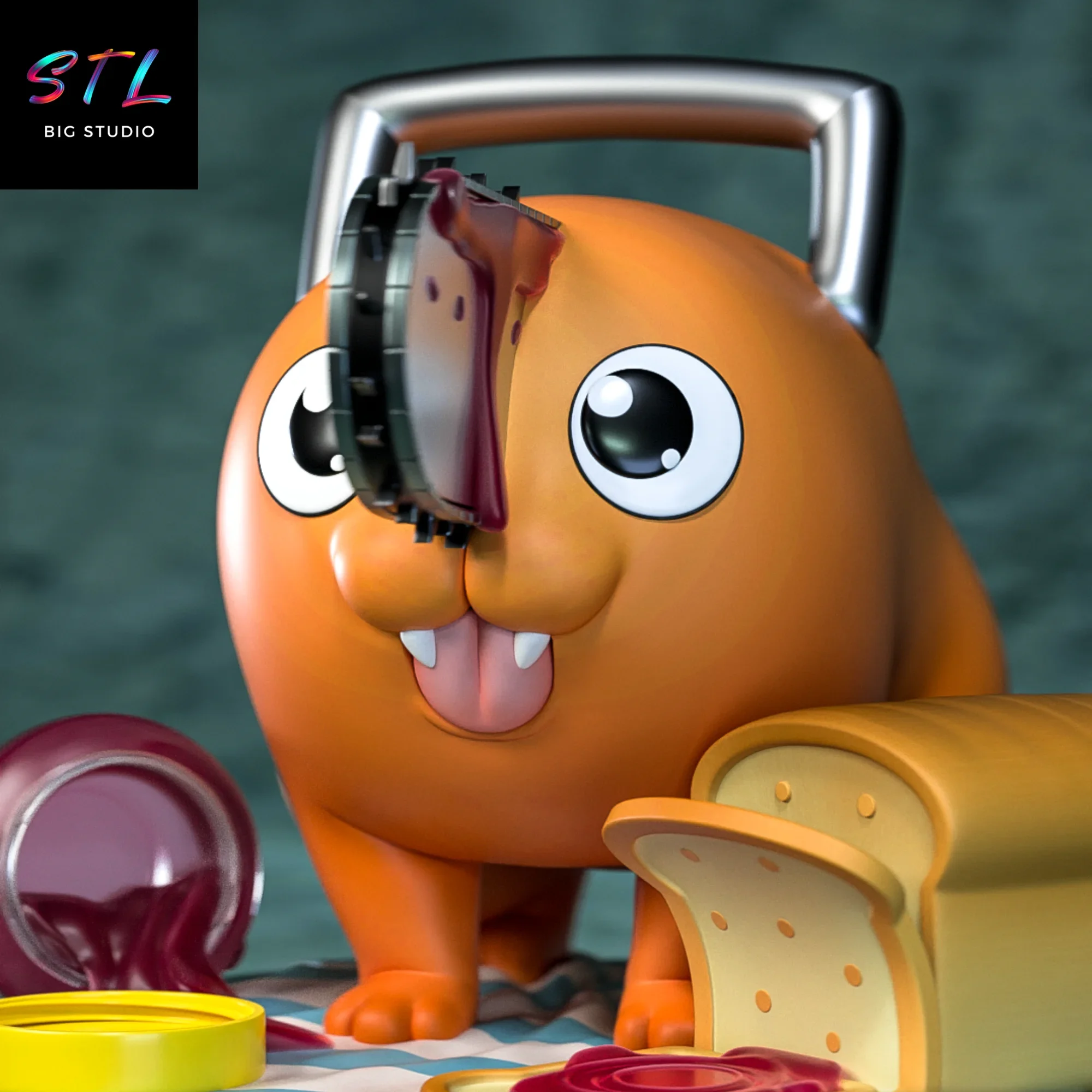 figura pochita stl chainsaw man impresion 3d figura pochita stl chainsaw man impresion 3d