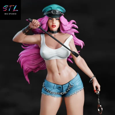 figura poison stl impresion 3d street fighter