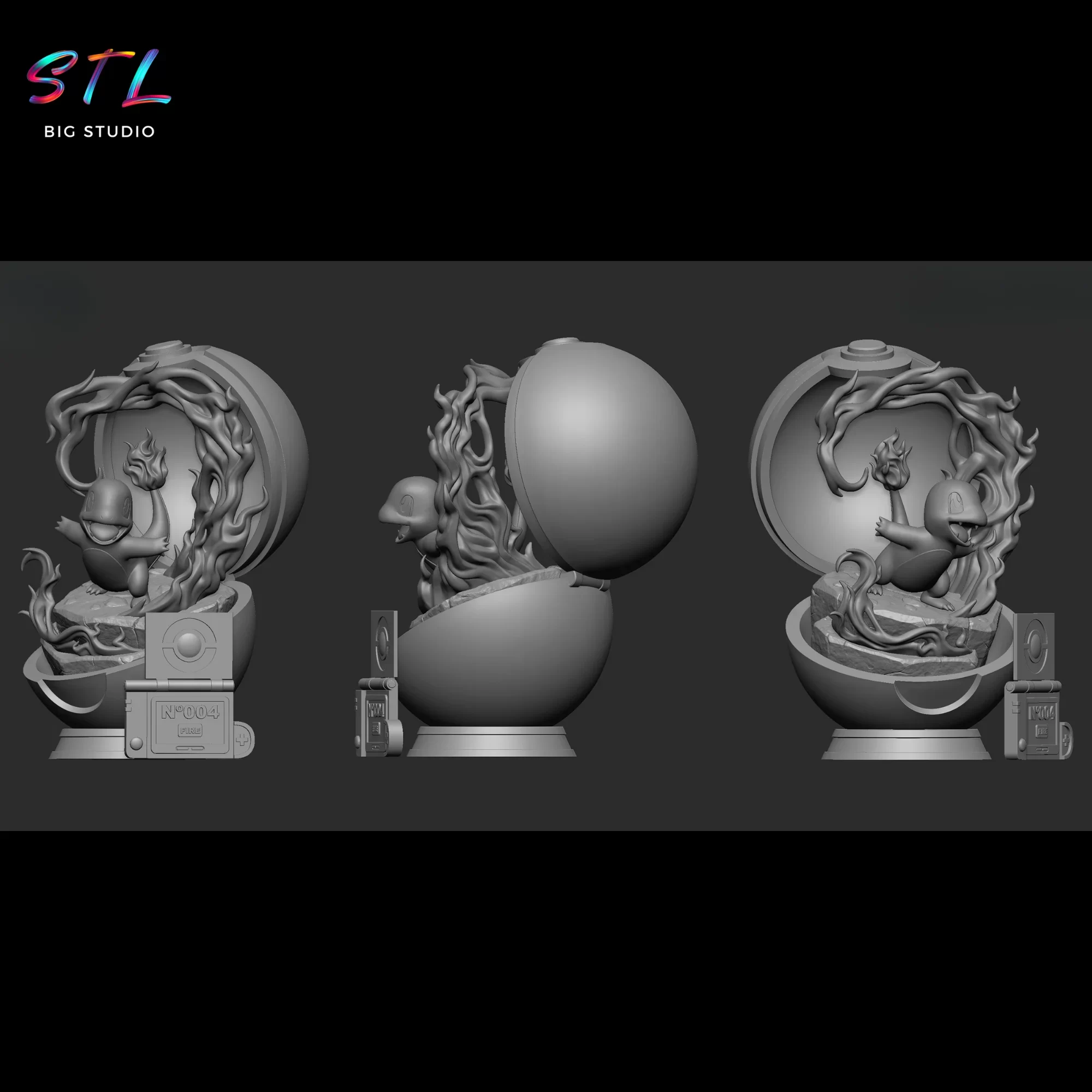 figura pokemon stl charmander impresion 3d figura pokemon stl charmander impresion 3d