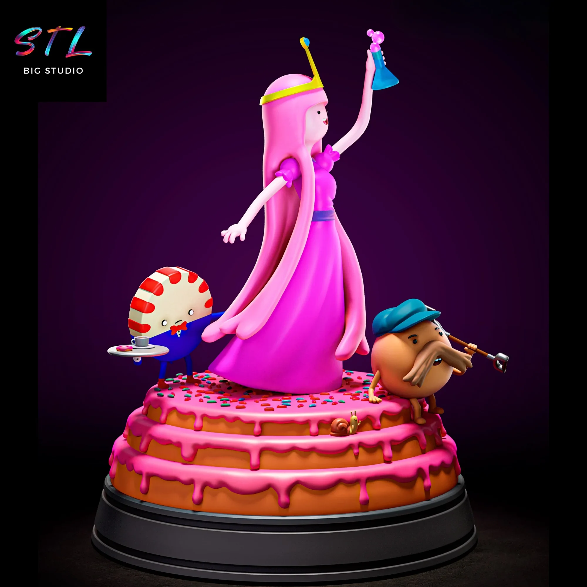 figura princesa bonnibel stl hora de aventuras impresion 3d figura princesa bonnibel stl hora de aventuras impresion 3d