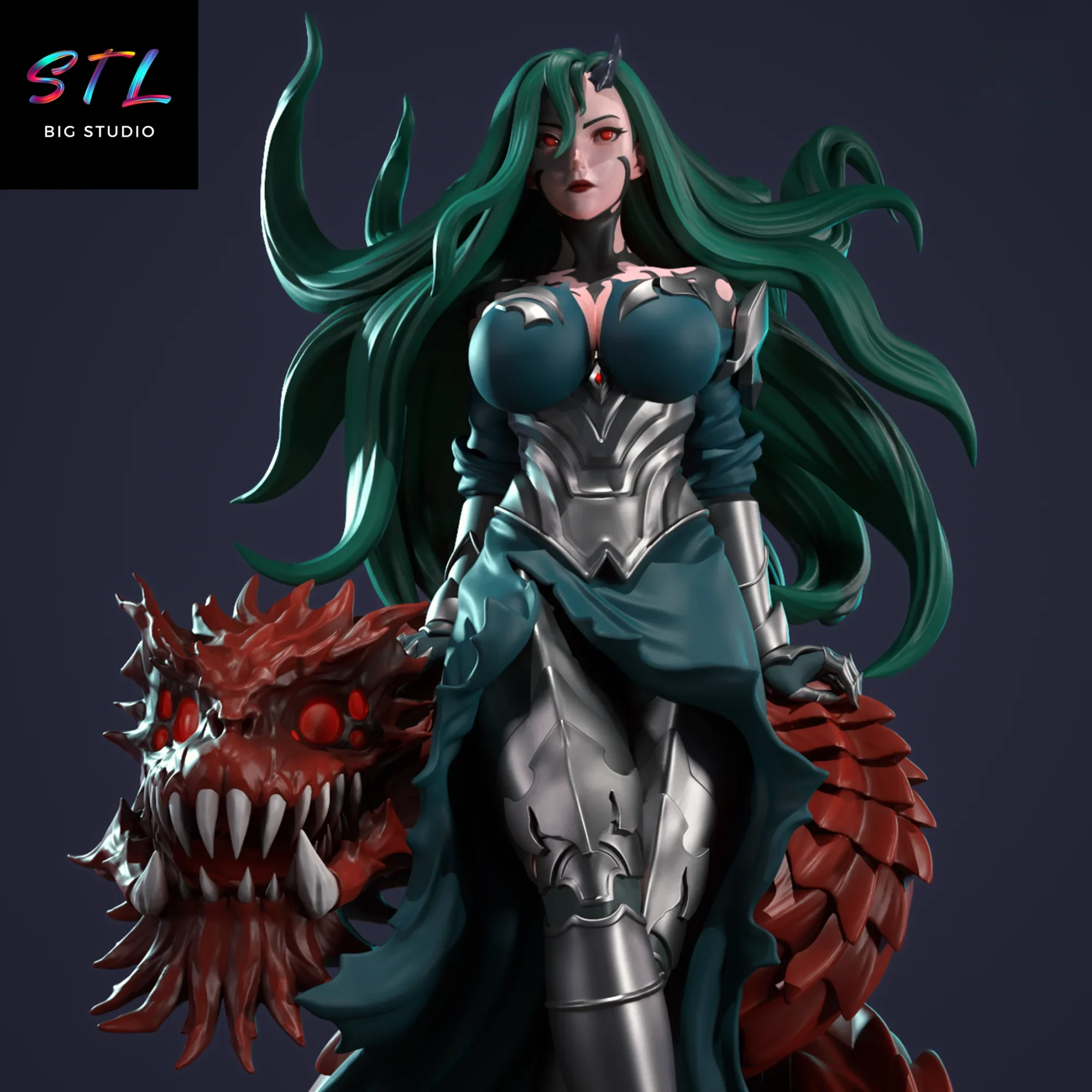 figura querehsha stl impresion 3d diorama solo leveling figura querehsha stl impresion 3d diorama solo leveling