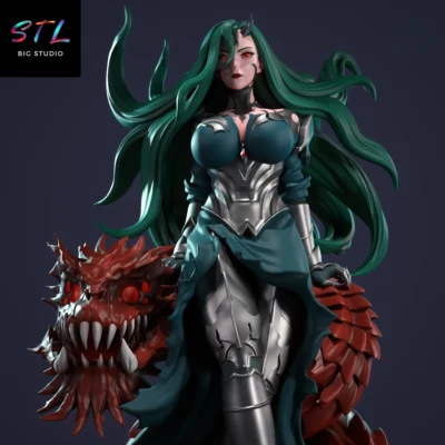 figura querehsha stl impresion 3d diorama solo leveling