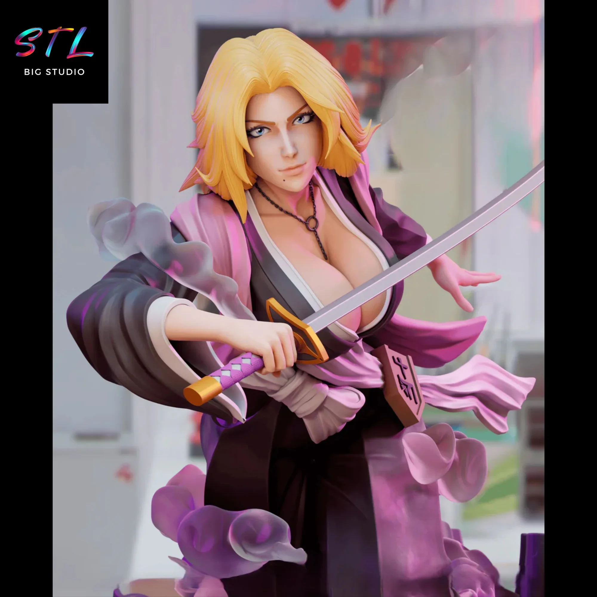 figura rangiku matsumoto stl impresion 3d bleach figura rangiku matsumoto stl impresion 3d bleach