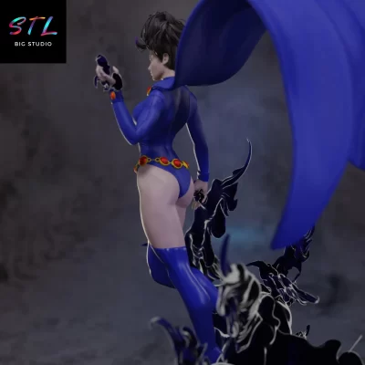 figura raven stl dc comics impresion 3d