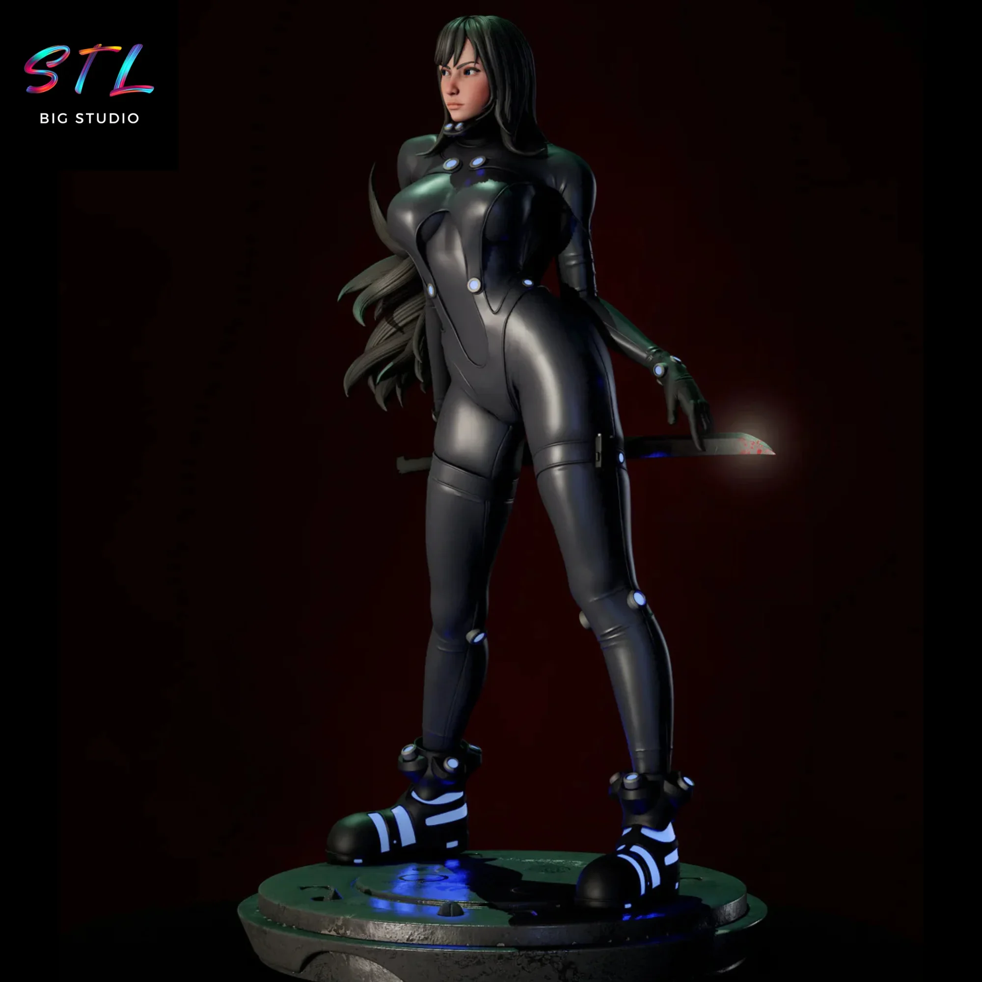 figura reika shimohira stl impresion 3d gantz figura reika shimohira stl impresion 3d gantz