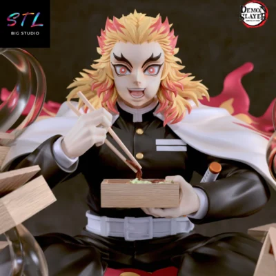 figura rengoku stl impresion 3d kimetsu no yaiba