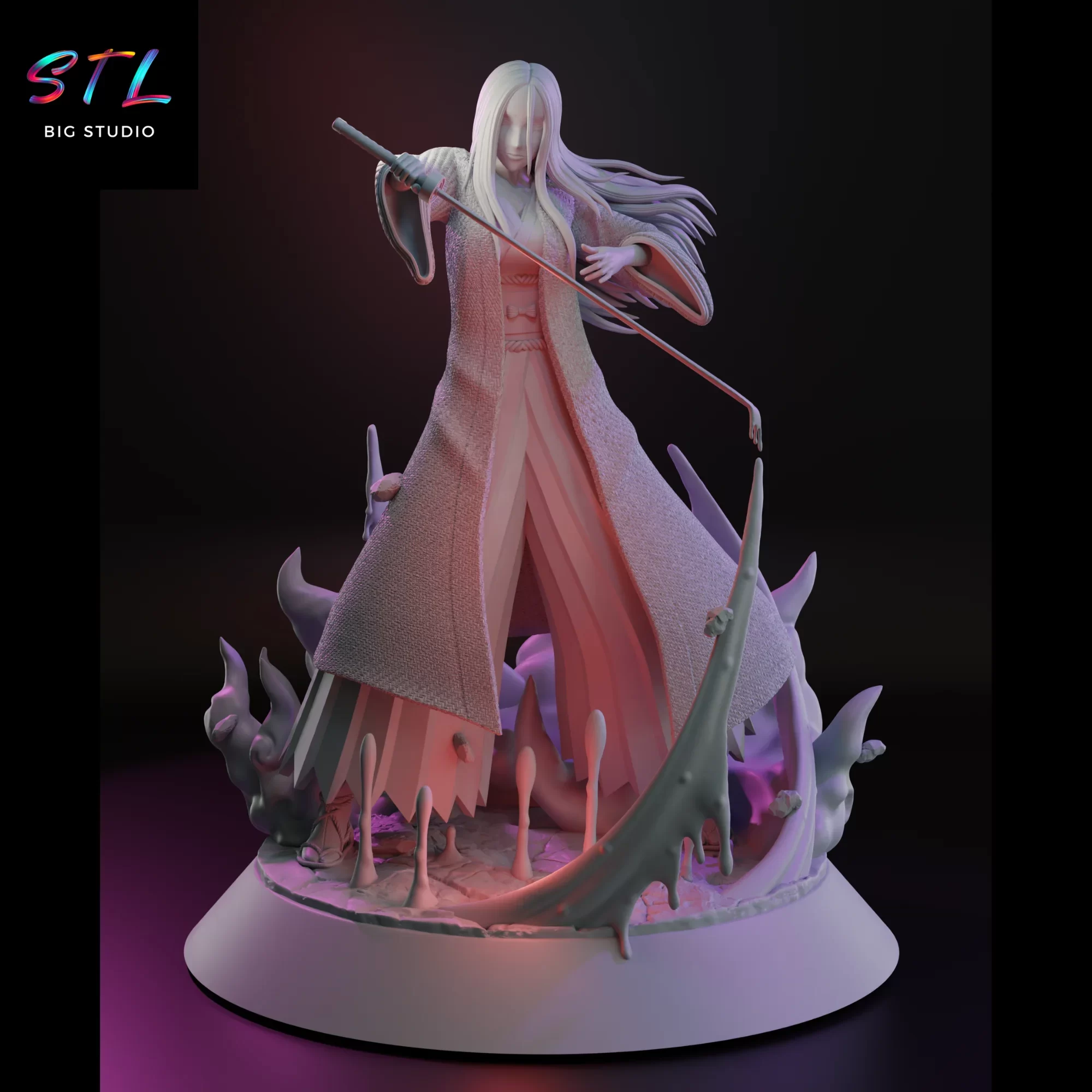 figura retsu unohana stl bleach figura retsu unohana stl bleach