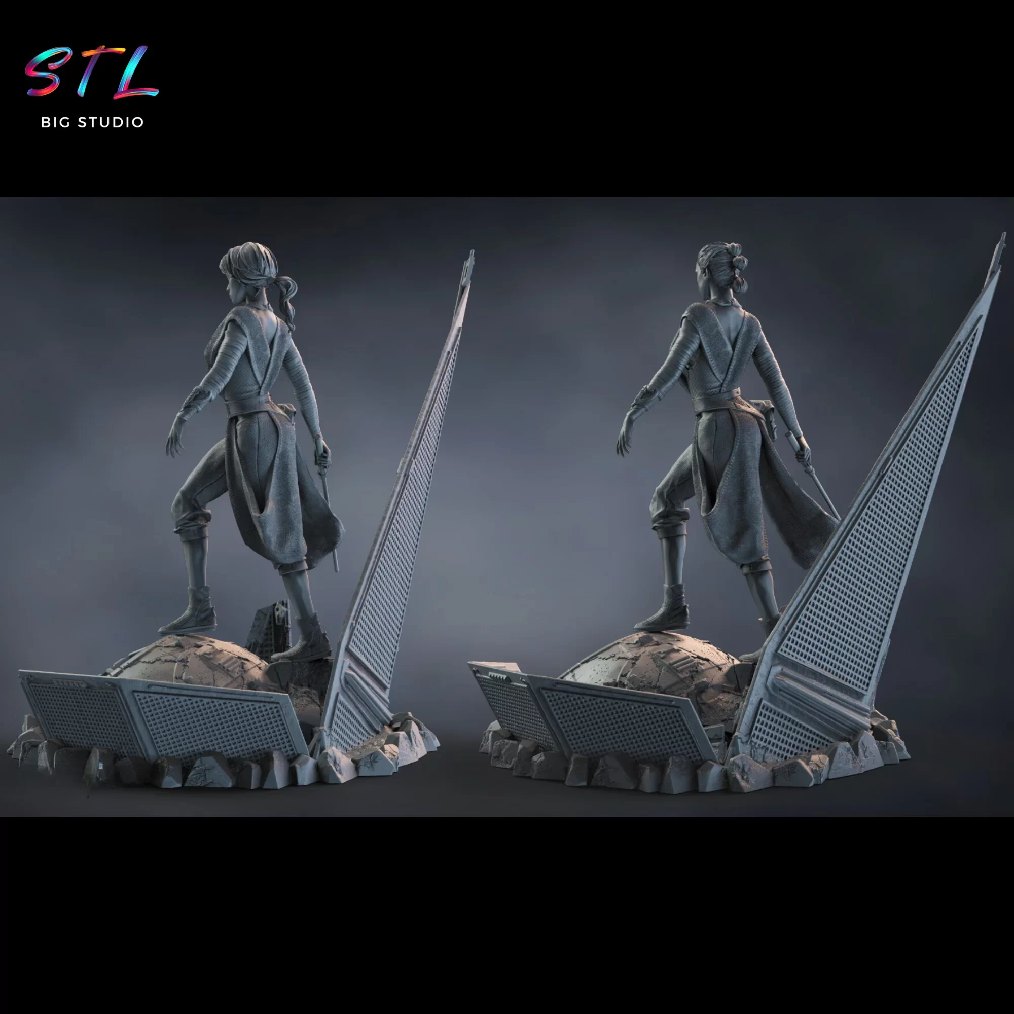 figura rey stl star wars impresion 3d figura rey stl star wars impresion 3d