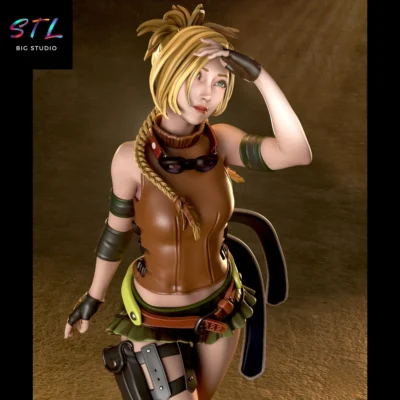 figura rikku stl final fantasy impresion 3d