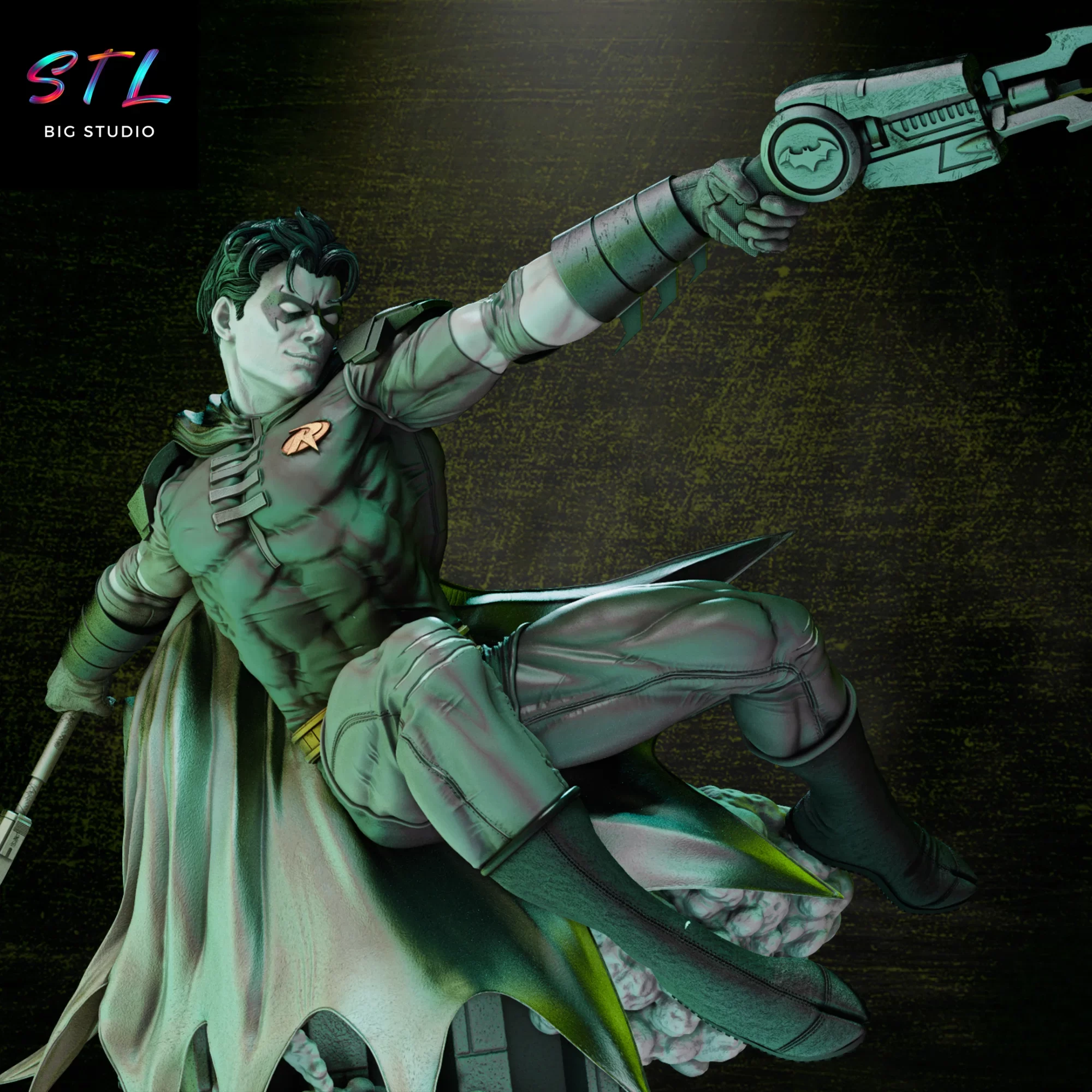 figura robin stl imprimir 3d batman dc comics figura robin stl imprimir 3d batman dc comics