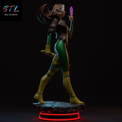 figura rogue stl picara xmen impresion 3d