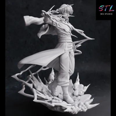 figura roy mustang stl impresion 3d fullmetal alchemist