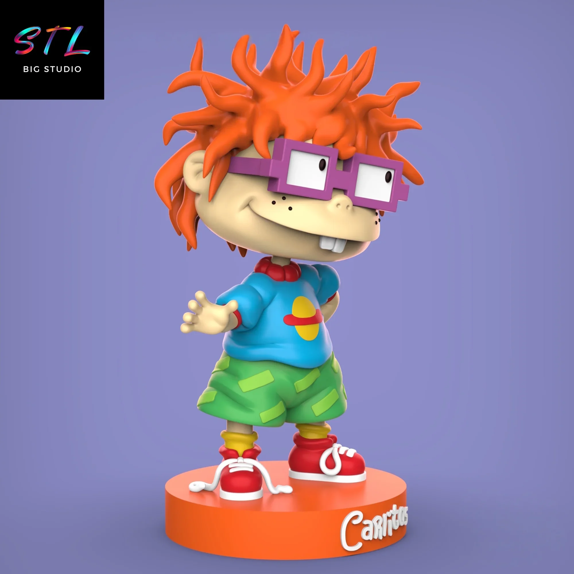 figura rugrats stl carlitos chuckie finster para impresion 3d figura rugrats stl carlitos chuckie finster para impresion 3d
