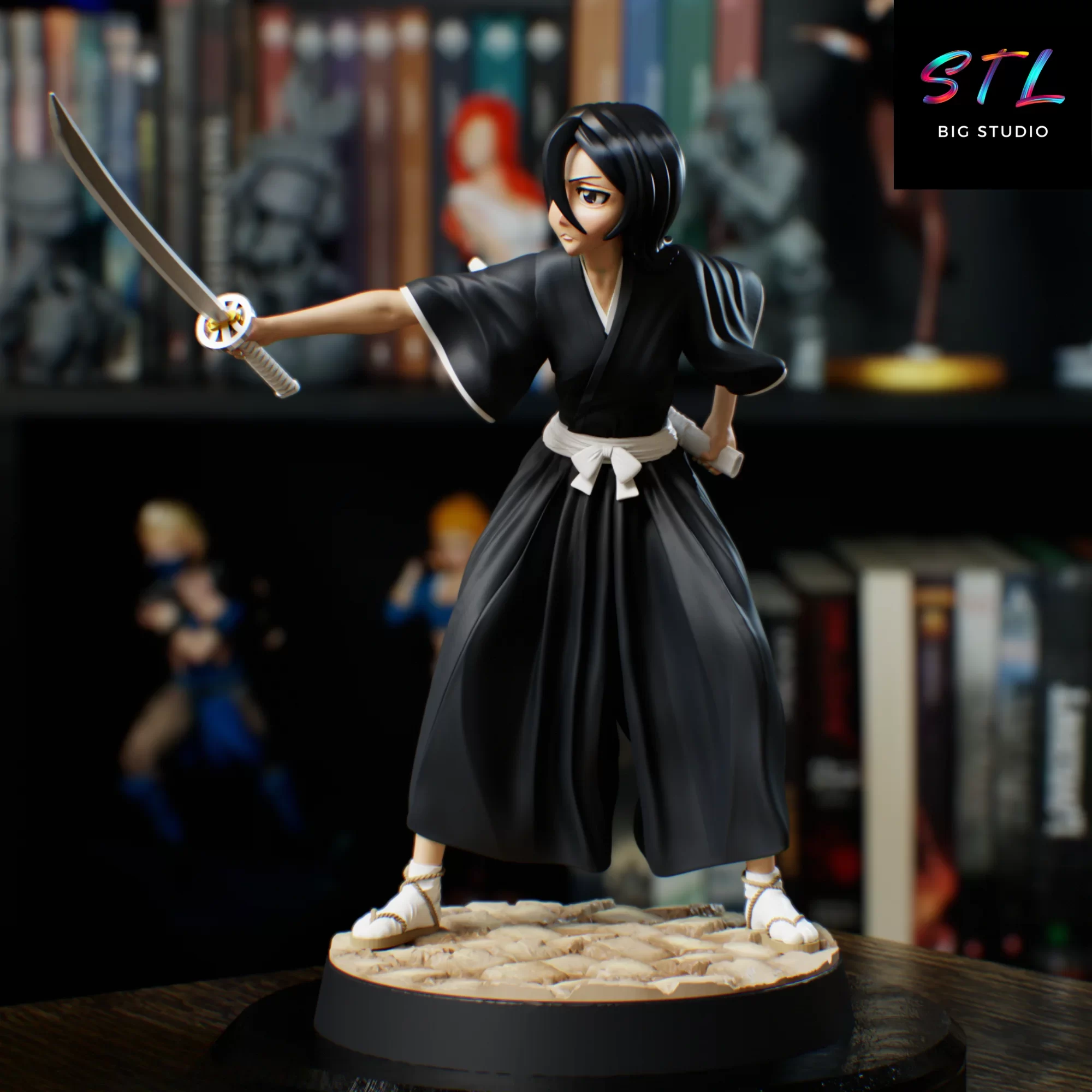 figura rukia kuchiki stl bleach impresion 3d figura rukia kuchiki stl bleach impresion 3d