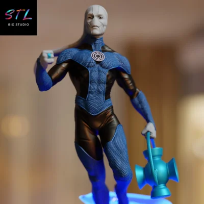 figura saint walker stl impresion 3d blue lantern dc