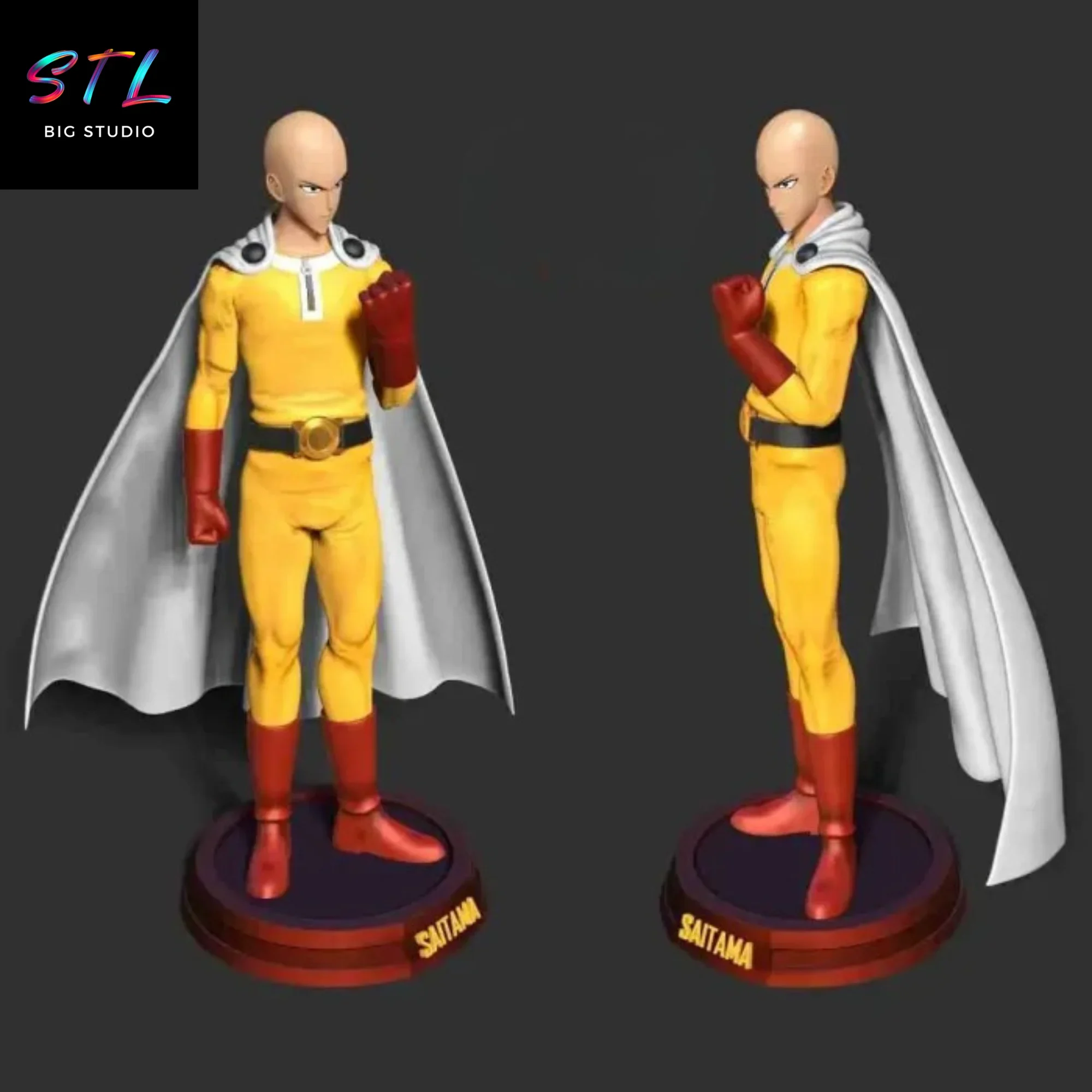 figura saitama stl impresino 3d one punch man figura saitama stl impresino 3d one punch man
