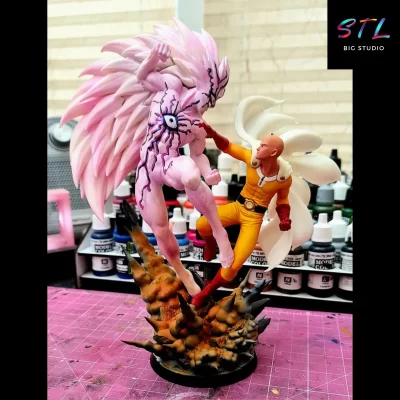 figura saitama stl imprimir 3d one punch man