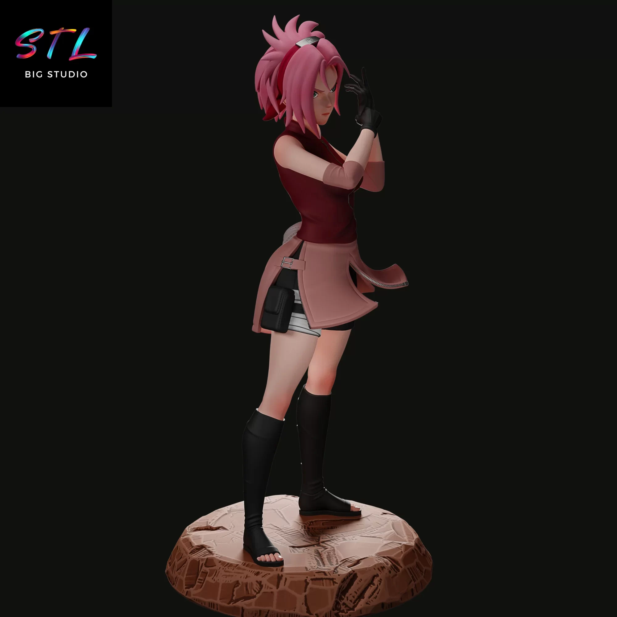 figura sakura stl naruto shippuden impresion 3d figura sakura stl naruto shippuden impresion 3d