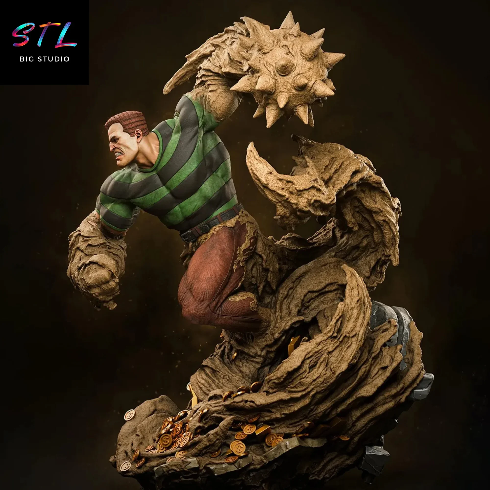 figura sandman stl marvel impresion 3d spider man figura sandman stl marvel impresion 3d spider man