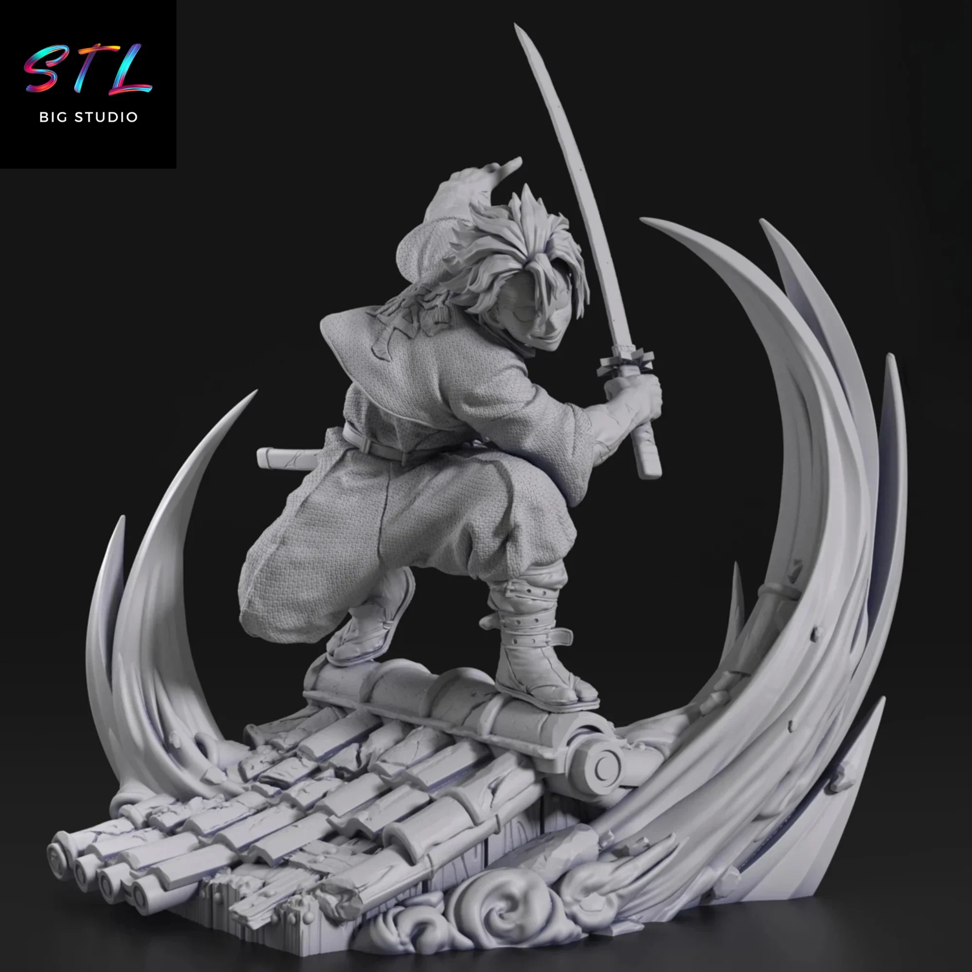 figura sanemi shinazugawa stl impresion 3d demon slayer figura sanemi shinazugawa stl impresion 3d demon slayer
