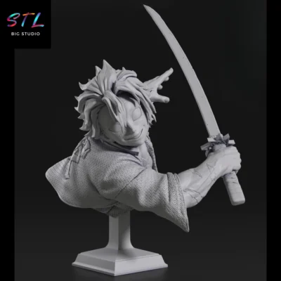 figura sanemi shinazugawa stl impresion 3d kimetsu no yaiba