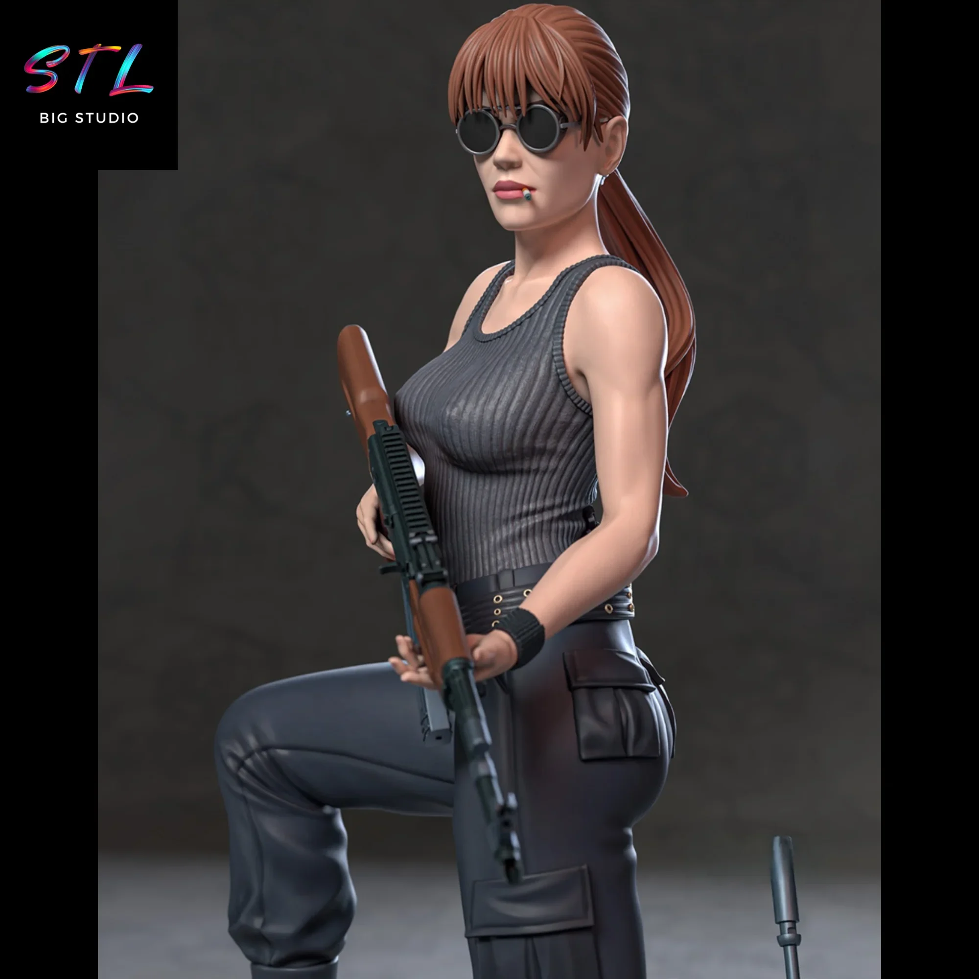 figura sarah connor stl impresion 3d terminator figura sarah connor stl impresion 3d terminator