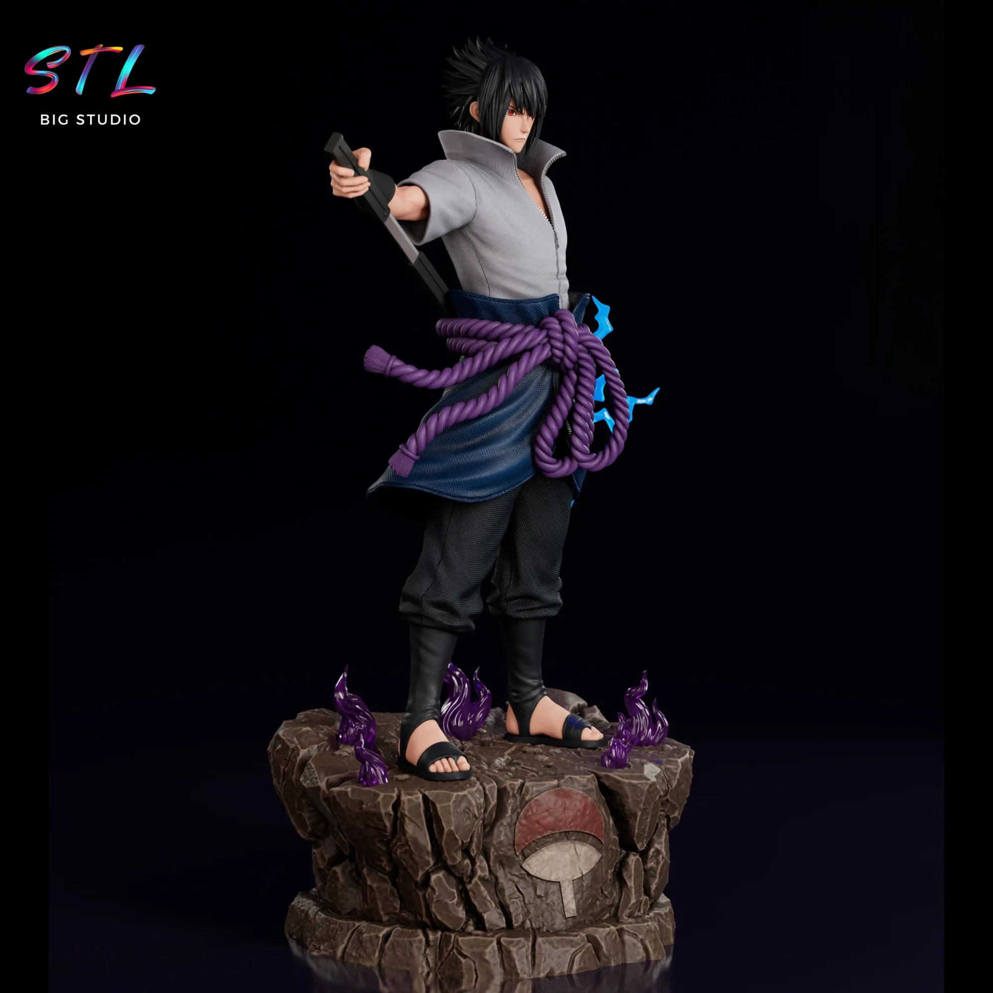 figura sasuke stl diorama impresion 3d naruto figura sasuke stl diorama impresion 3d naruto