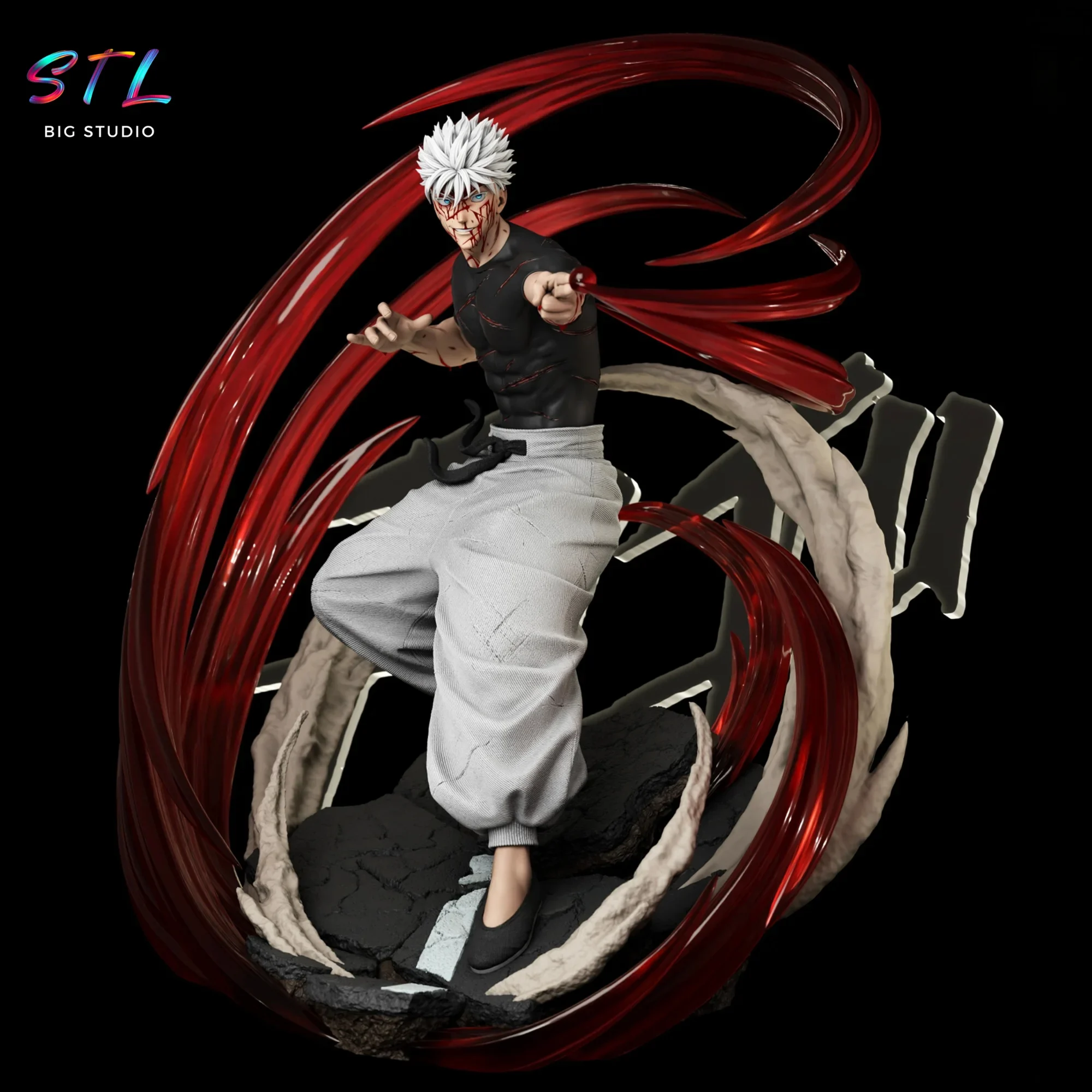 figura satoru gojo stl jujutsu kaisen impresion 3d figura satoru gojo stl jujutsu kaisen impresion 3d