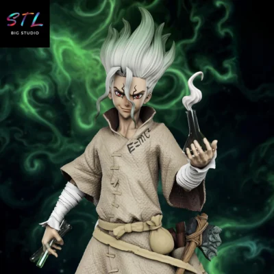 figura senku dr stone stl impresion 3d