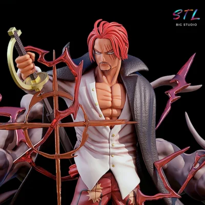 figura shanks stl one piece diorama impreison 3d