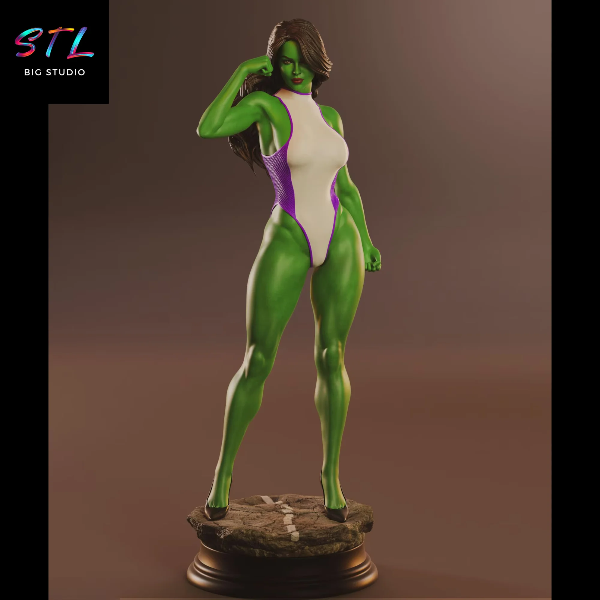 figura she hulk stl impresion 3d marvel