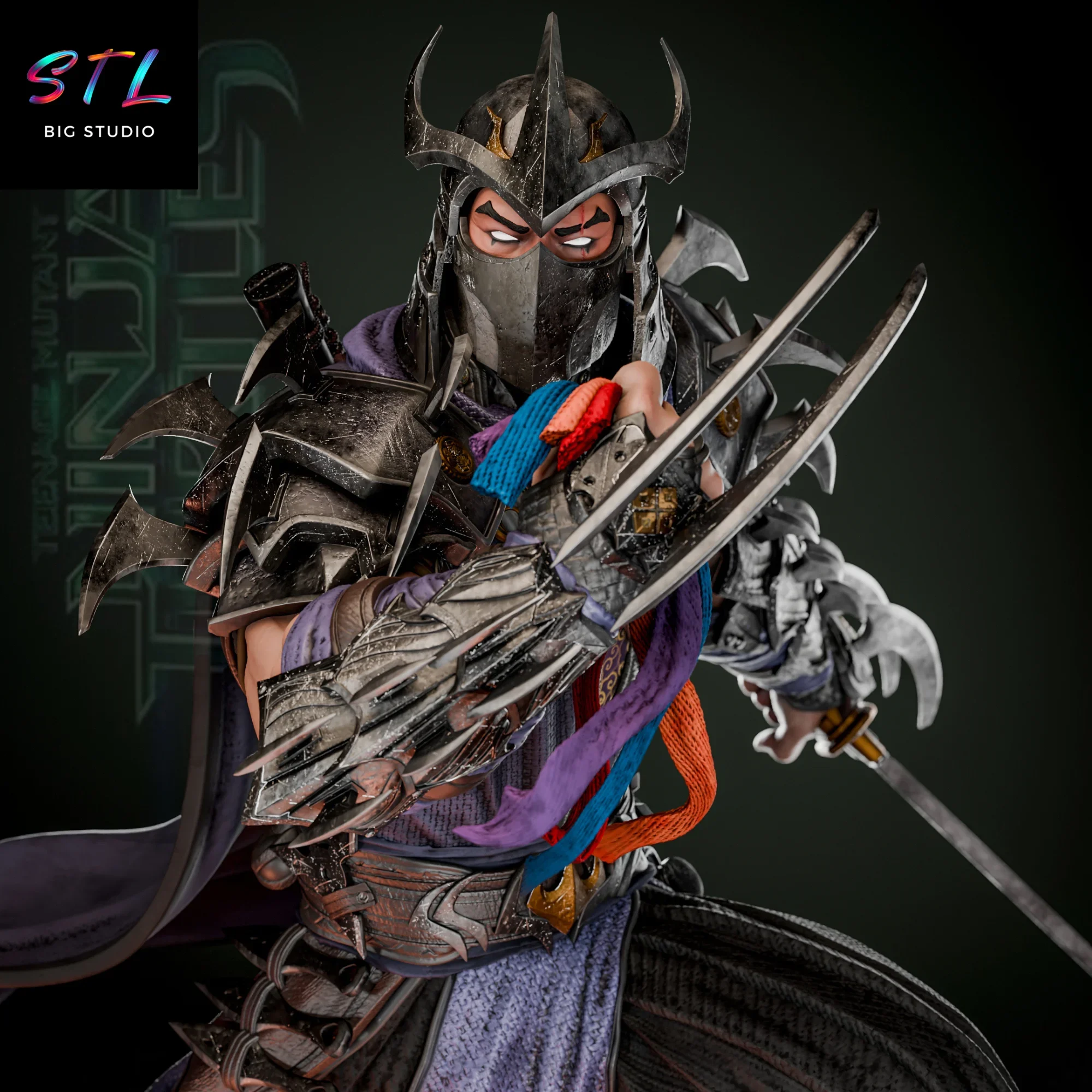 figura shredder stl impresion 3d tortugas ninja figura shredder stl impresion 3d tortugas ninja