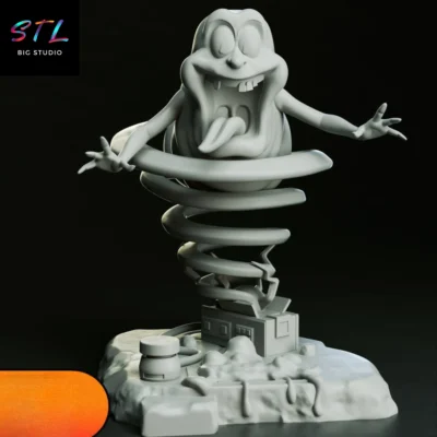 figura slimer stl ghostbusters impresion 3d