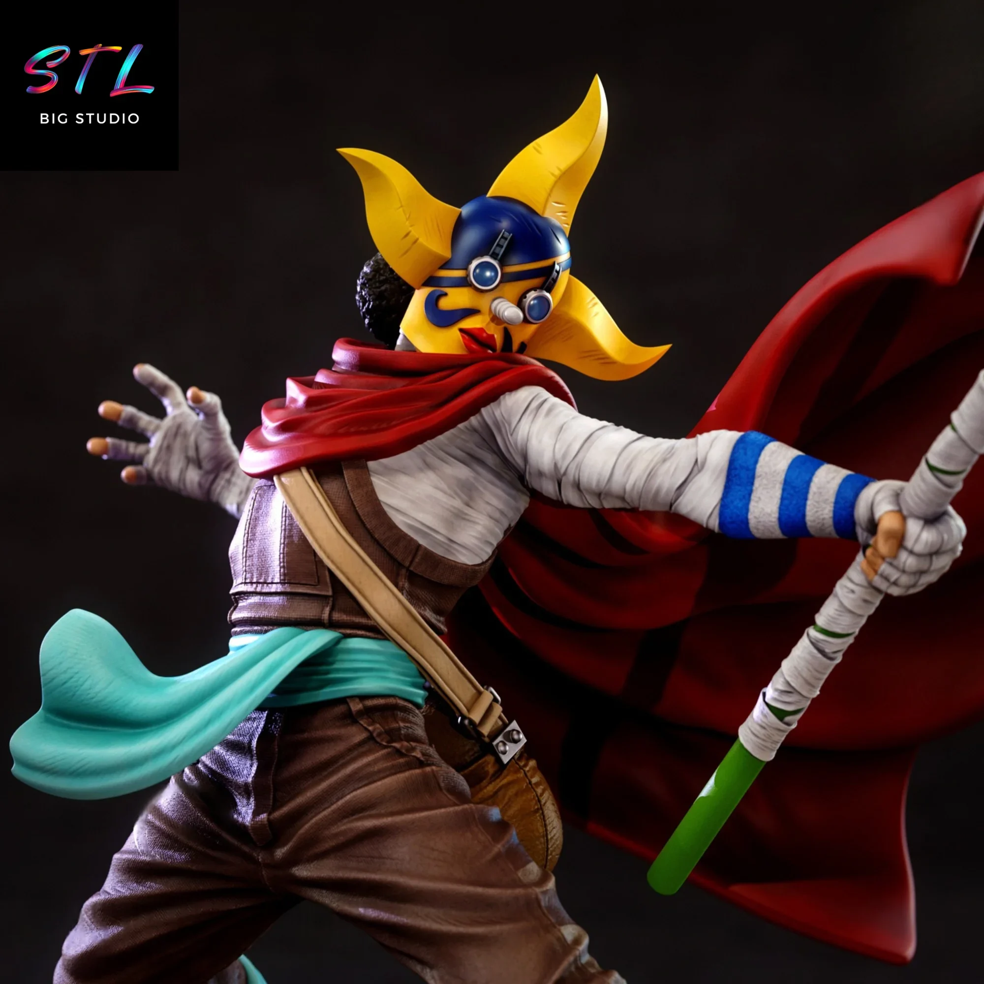 figura sogeking stl diorama one piece para impresion 3d figura sogeking stl diorama one piece para impresion 3d