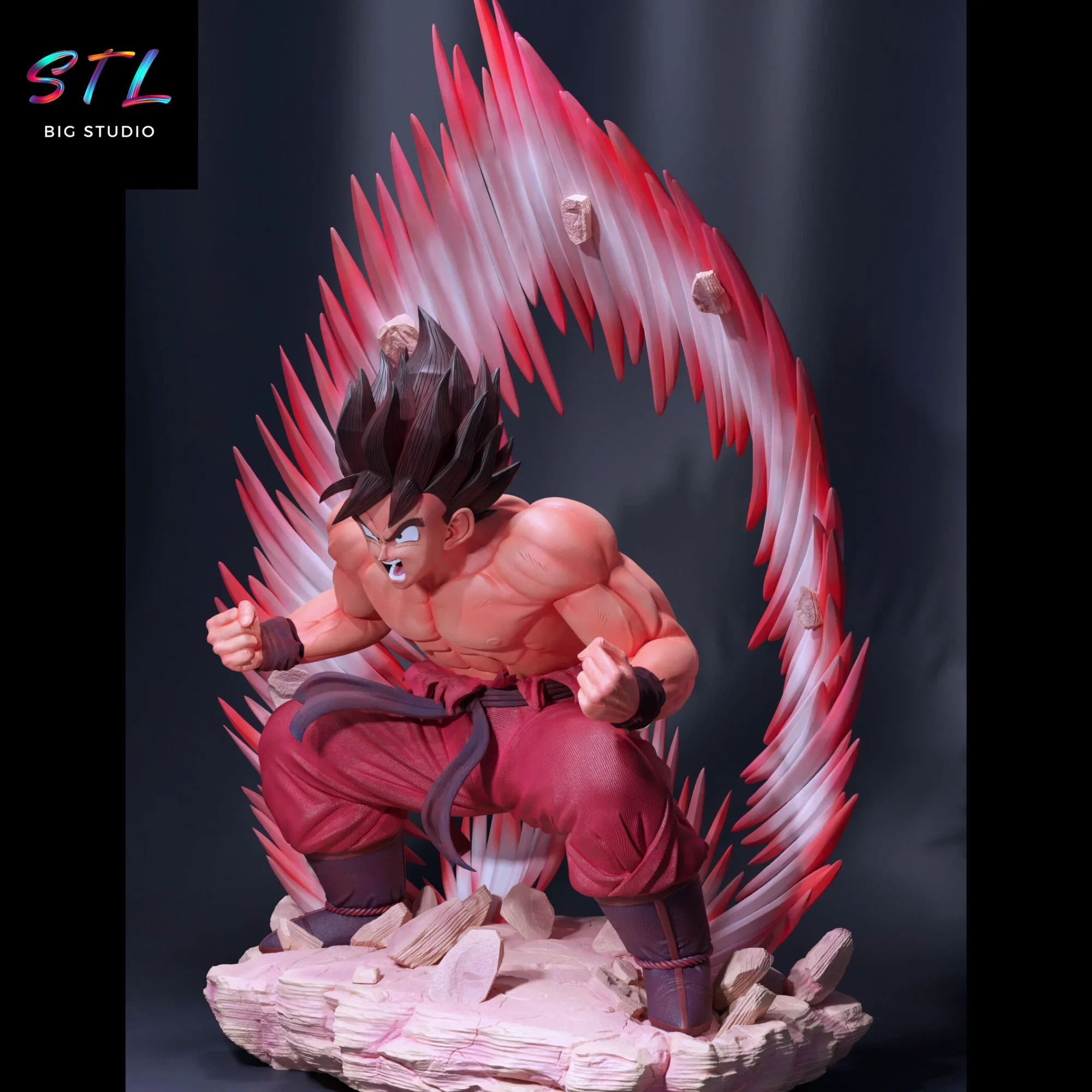 figura son goku kaioken stl bola de dragon z impresion 3d figura son goku kaioken stl bola de dragon z impresion 3d
