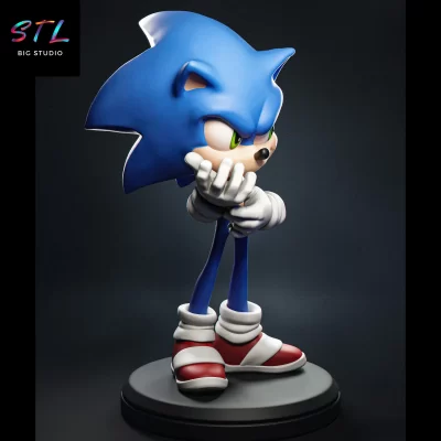 figura sonic stl para impresion 3d