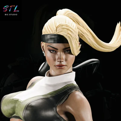 figura sonya blade stl mortal kombat para impresion 3d