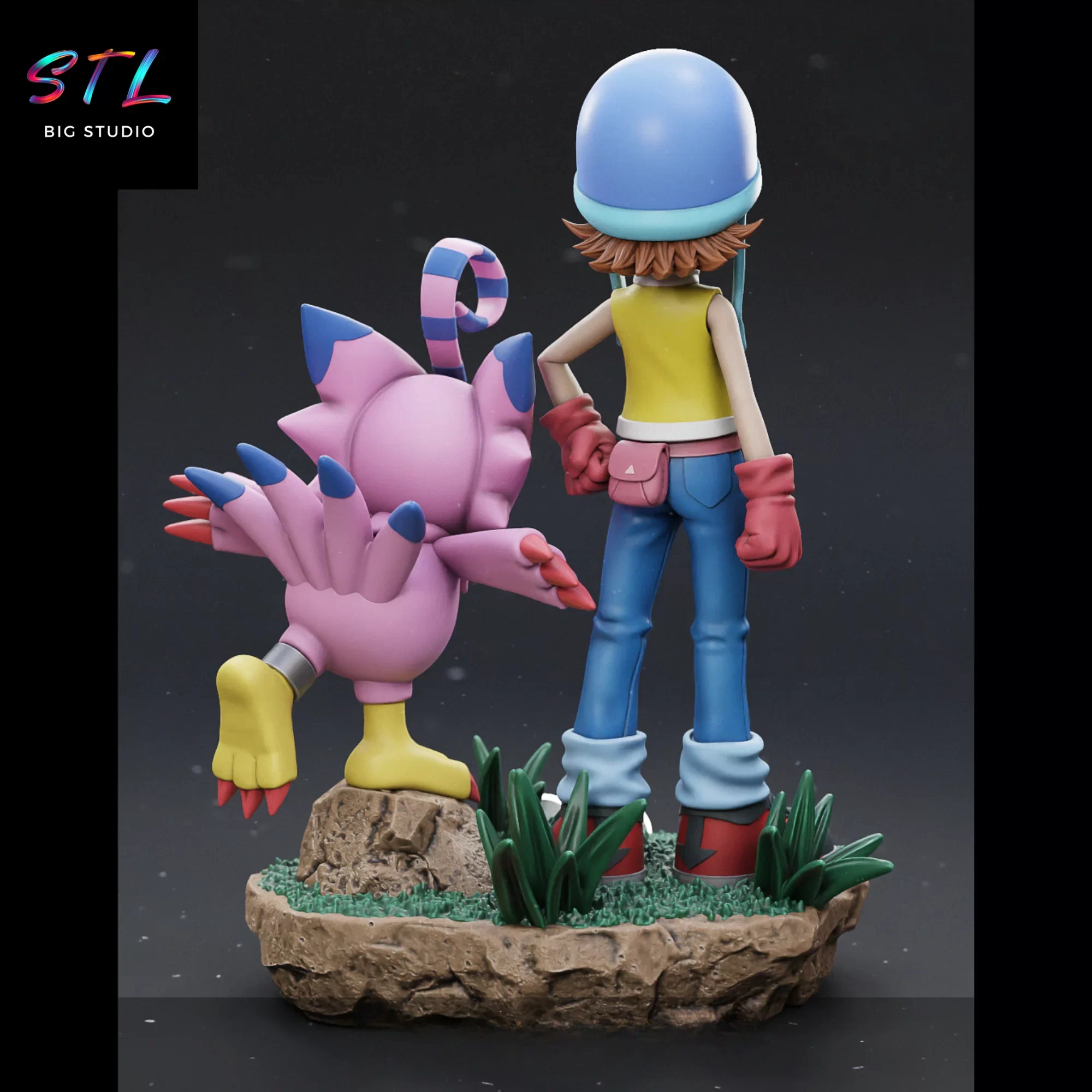 figura sora biyomon stl digimon figura sora biyomon stl digimon