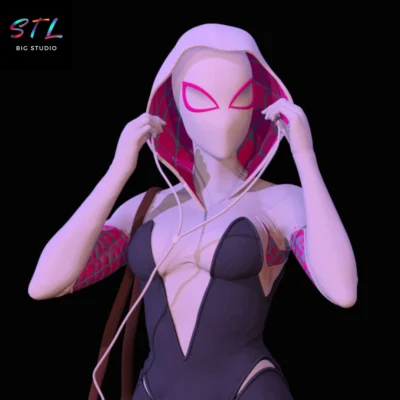 figura spider-gwen stl gwen stacy impresion 3d