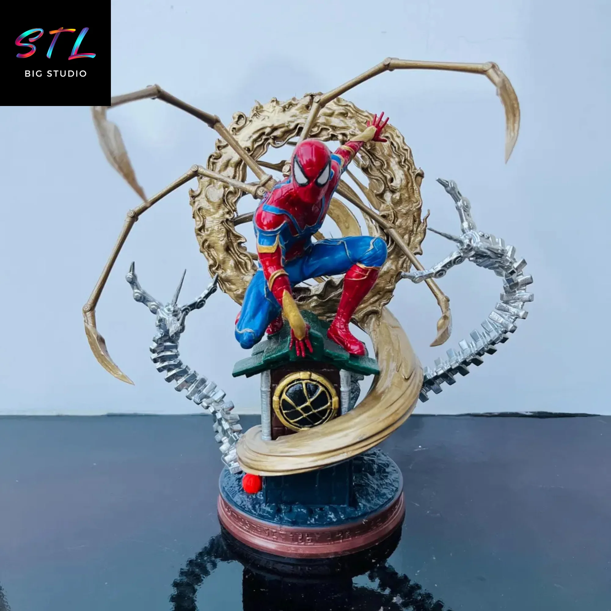 figura spiderman iron spider impresion 3d