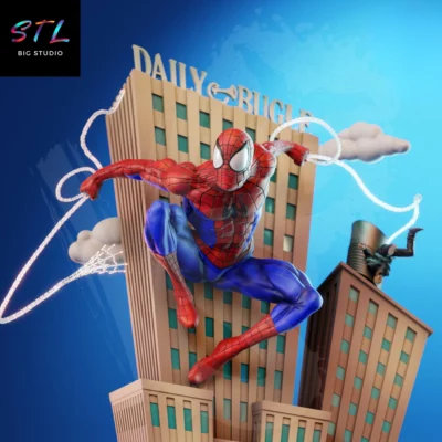 figura spiderman stl impresion 3d diorama marvel